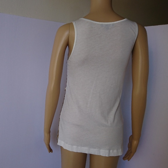 Express Gold Sequin Tank Top Size S - Picture 5 of 6